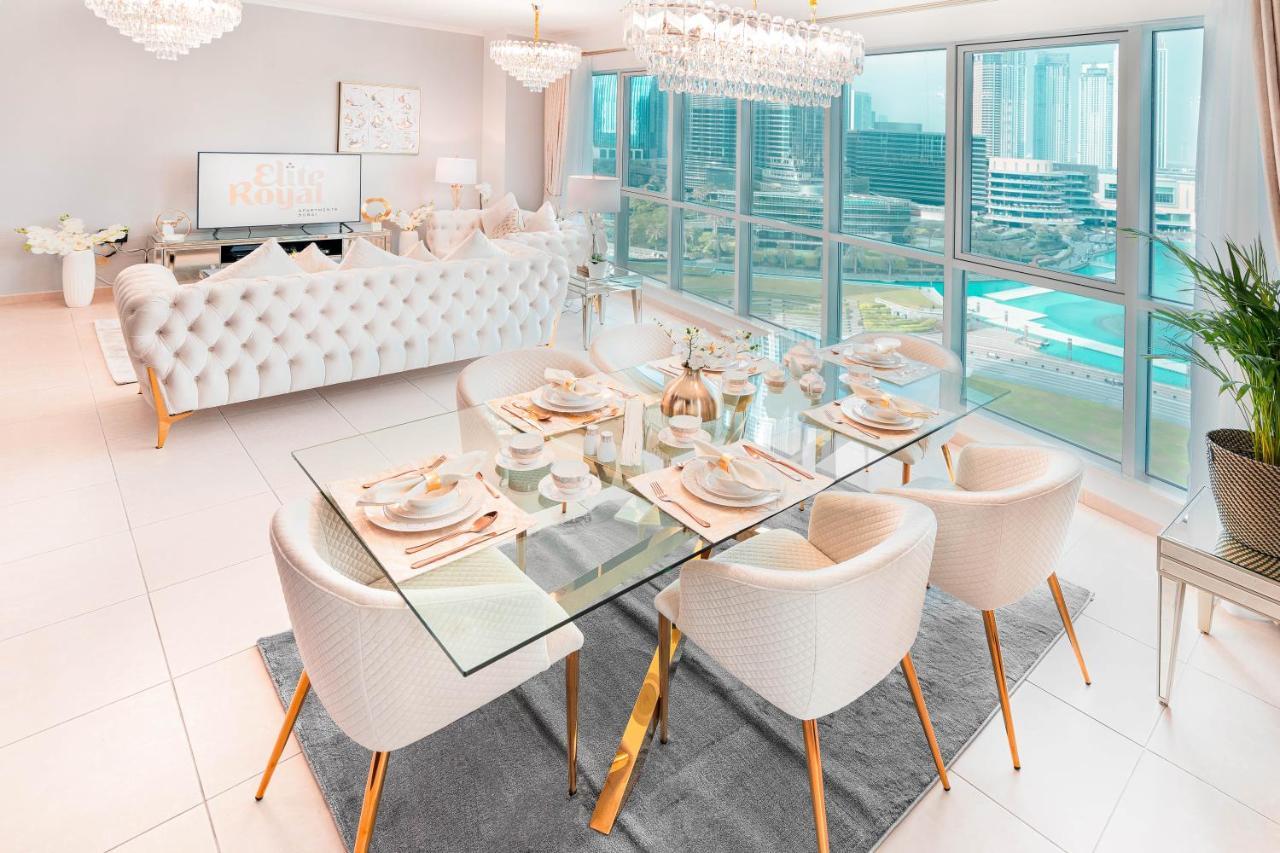 Elite Royal Apartment - Full Burj Khalifa & Fountain View - Emperor Dubai Bagian luar foto