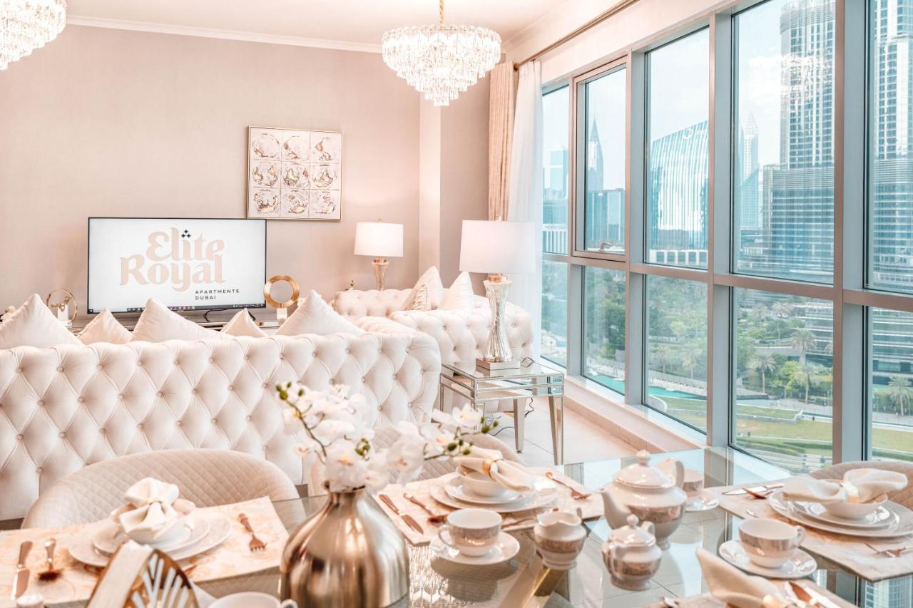 Elite Royal Apartment - Full Burj Khalifa & Fountain View - Emperor Dubai Bagian luar foto